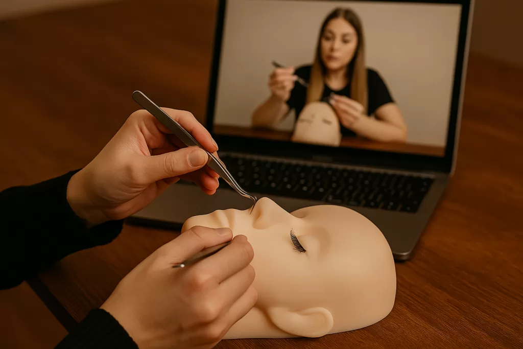 Como aprender extensão de cílios do zero segurança e confiança