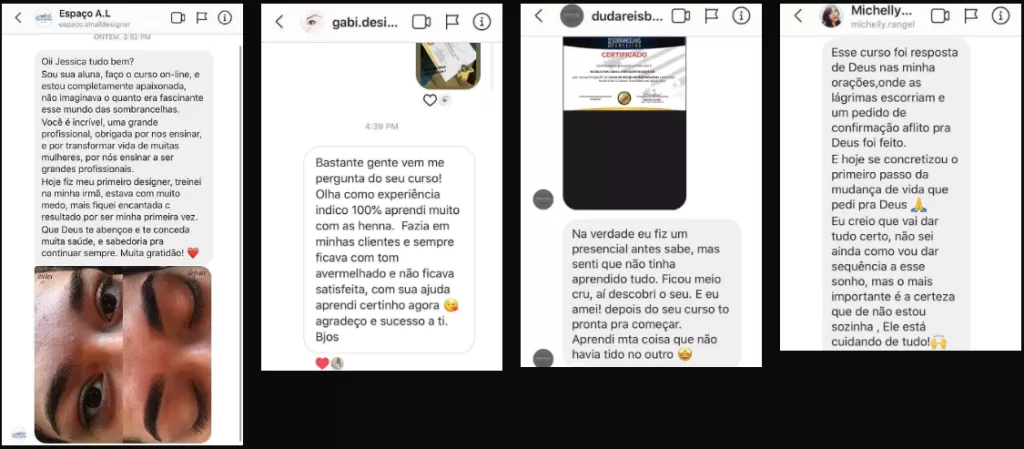 reputação online do curso sobrancelhas perfeitas