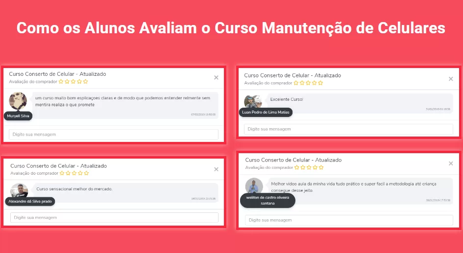 Depoimentos e Opiniões de Alunos