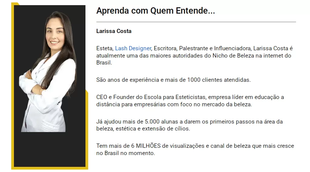 O que é o Curso Viver de Cílios