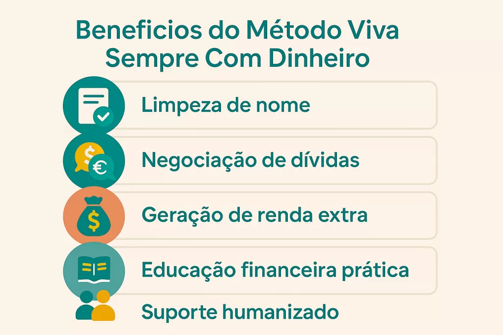 Principais benefícios do Método Viva Sempre Com Dinheiro