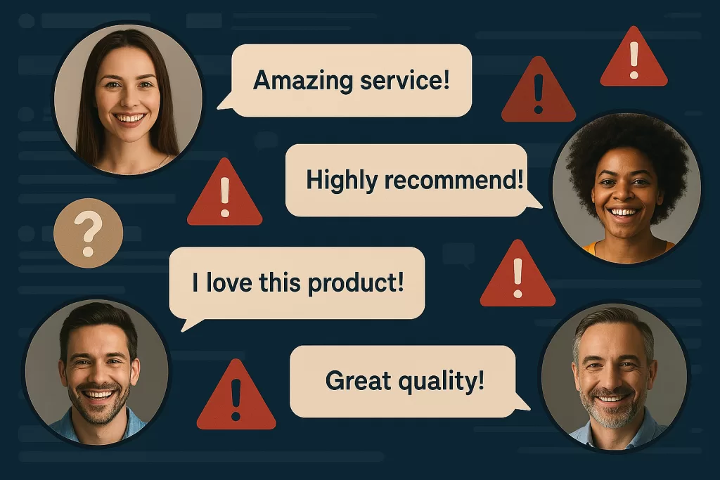 Sinal 4: Depoimentos duvidosos ou fabricados