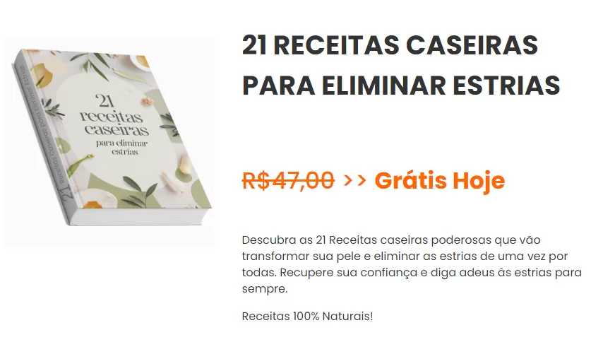 bonus receitas caseiras para acabar com estrias